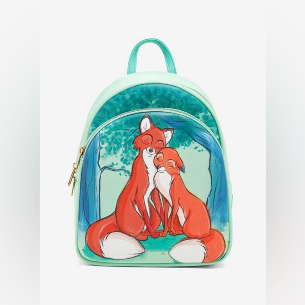 New! Loungefly Disney The Fox And The Hound Tod & Vixey Mini Backpack